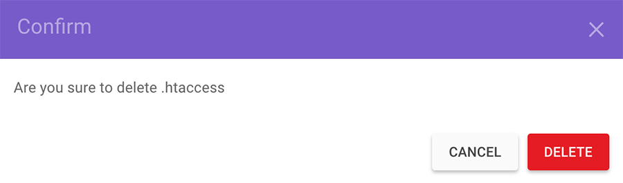 Delete .htaccess to fix 403 forbidden 