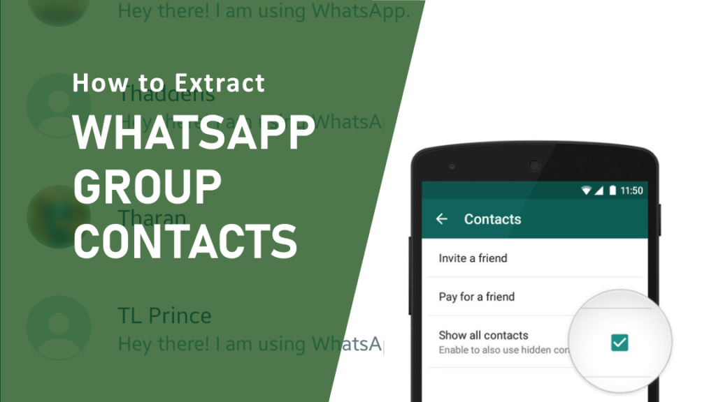 Extract All WhatsApp Group Contacts | Two best and easy ways